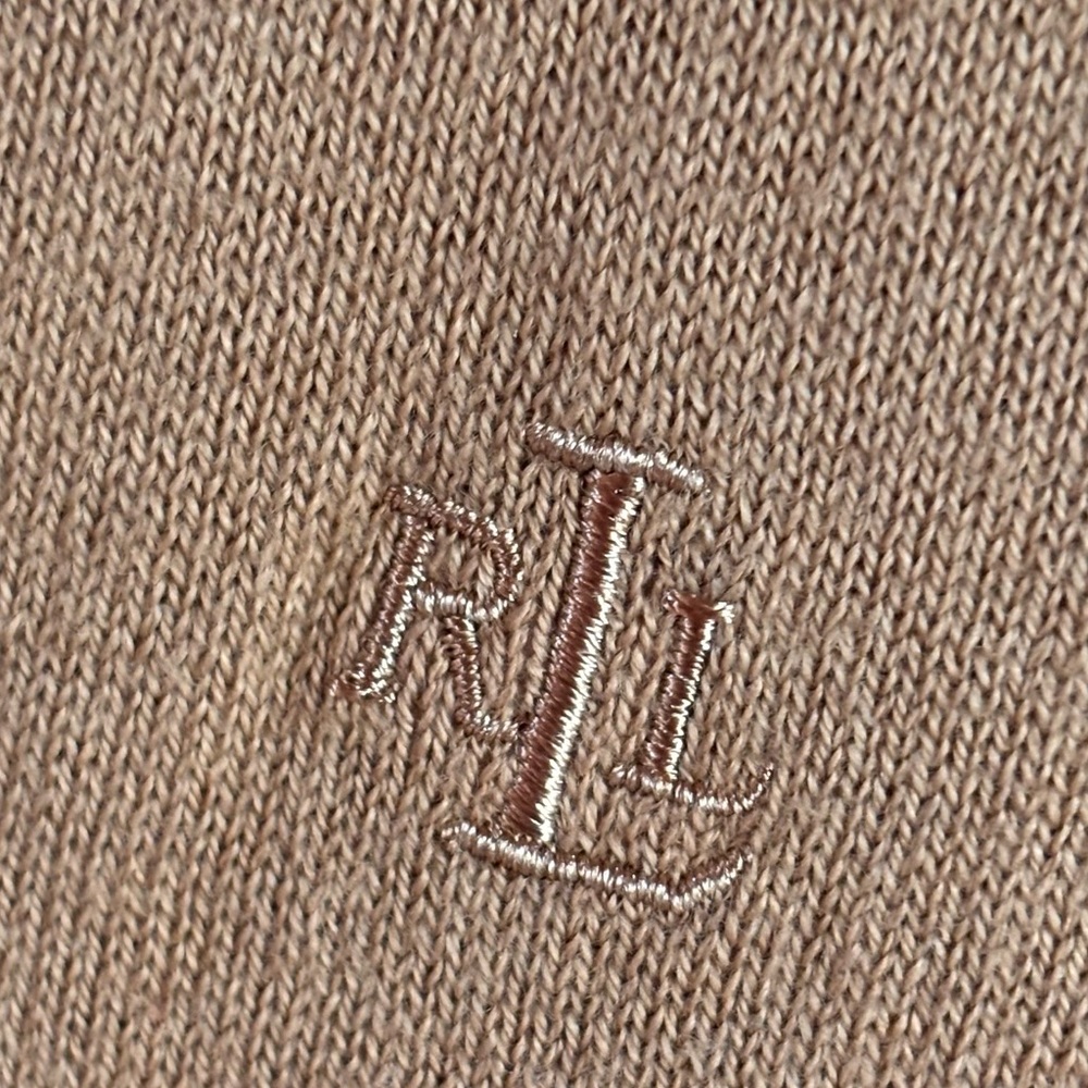 RALPH LAUREN Beige Button Up Cardigan Sweater - Picture 6 of 6